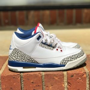 Air Jordan Retro 3 True Blue Size 5.5Y / 7 W